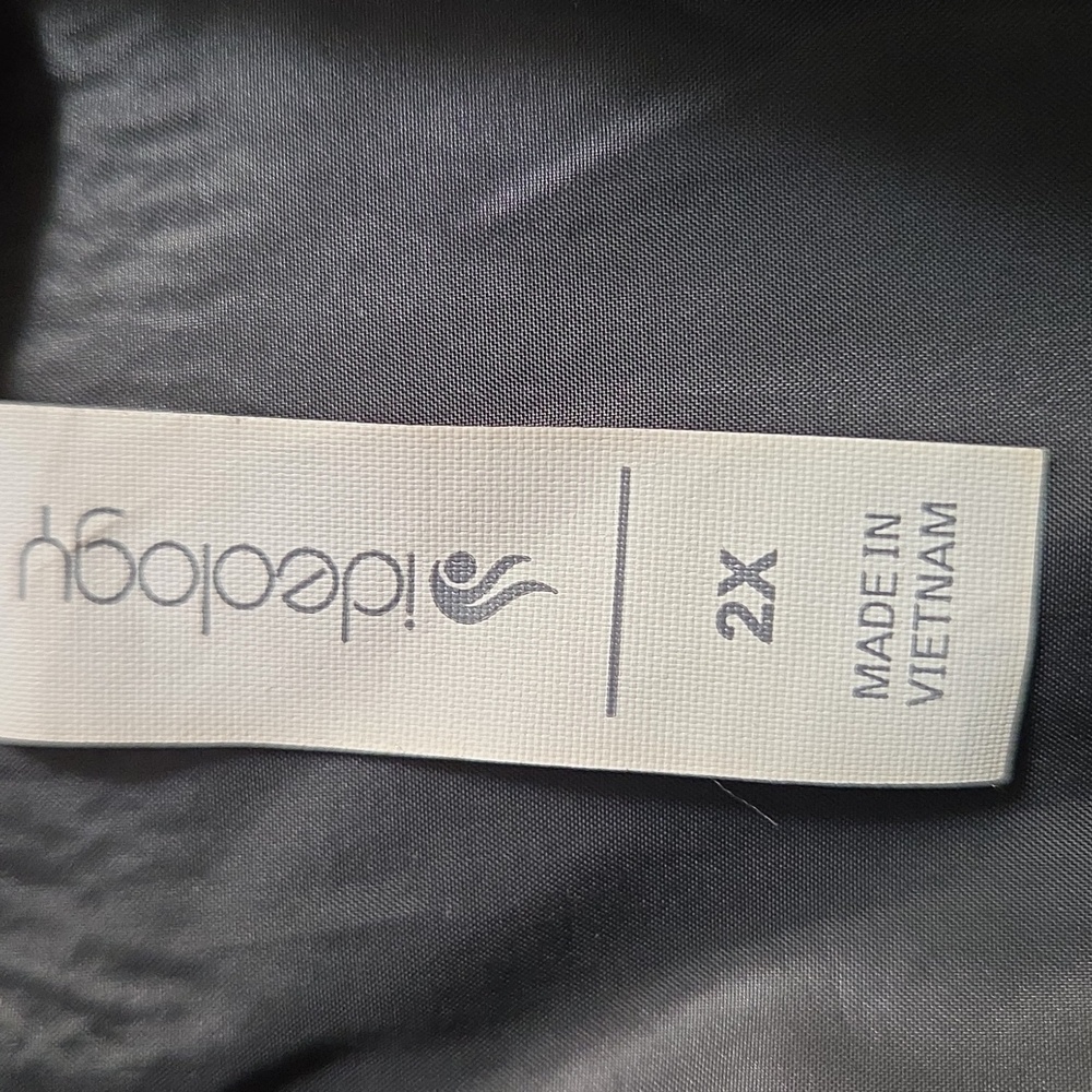 Ideology Black Rain Jacket with Hood - Picture 4 of 6